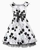 s Exclusive Sweet Heart Rose Girls Floral Print Dress 