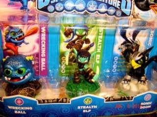   ADVENTURE CHARACTER 3 PACK WRECKING BALL STEALTH ELF SONIC BOOM  