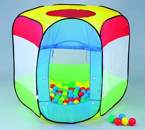   House Pool with 100 Soft Plastic Pit Ball 5 Bright Color for Kids Pets