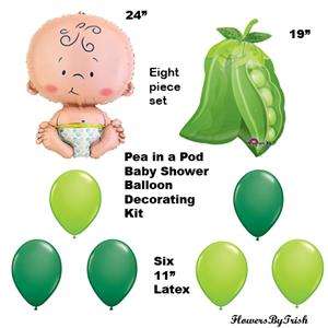 SWEET PEA IN A POD BABY SHOWER BALLOONS DECORATIONS  
