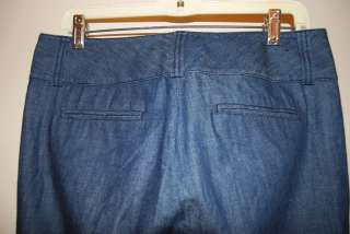 BANANA REPUBLIC Size 6 Lightweight Denim Trousers Jeans Pants Cropped 
