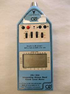 CEL INSTRUMENTS OCTAVE BAND SOUND LEVEL METER CEL 266  