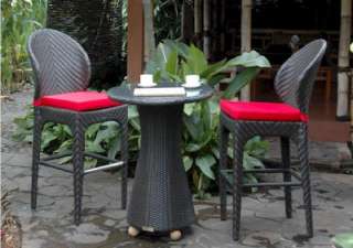 Astoria Rattan Outdoor Patio Pool Bar Furniture Set  