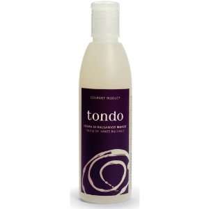 Tondo White Balsamic Cream Reduction   8.5 Ounce Squeeze Bottle 
