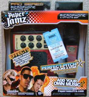 NEW Paper Jamz Red Microphone & Effects Amp Style 3 Paperjamz WowWee 