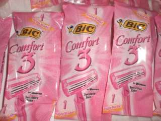 Womens BIC Comfort 3 ADVANCE Razors/Shavers in Packages NEW Lot of 25 