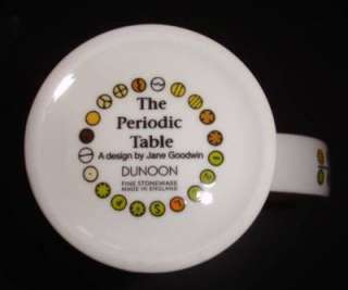 Periodic Table COFFEE MUG Dunoon TALL Chemist SCIENTEST gift box FAST 