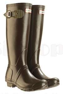 Hunter Festival Tall Rain Boot Brown Chocolate 4 M 5 F 35 / 36 EU NEW 