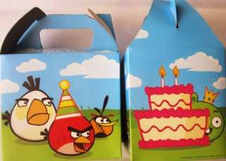 NEW* ANGRY BIRDS * 12 party FAVOR treat BOXES  