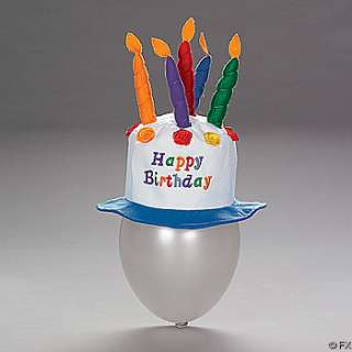 Felt Childs Party Happy Birthday Cake Hat with Candles 780984566982 