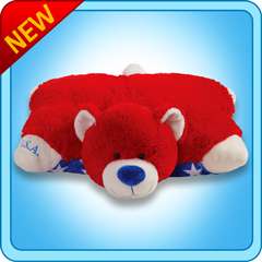 MY PILLOW PETS LARGE 18 PATRIOTIC BEAR (USA) TOY GIFT  