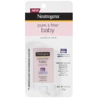 Neutrogena Pure & Free Baby Sunblock Stick SPF 60+   0.47 ozOpens in 