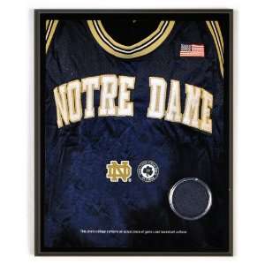   Dame Fighting Irish Basketball Game Used Uniform Swatch 8x10 Display