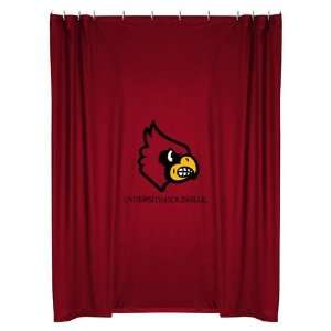    Louisville Cardinals Bathroom Shower Curtain