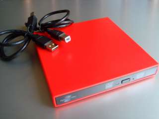 Red External USB CD DVD± RW lightscribe Burner writer drive work with 
