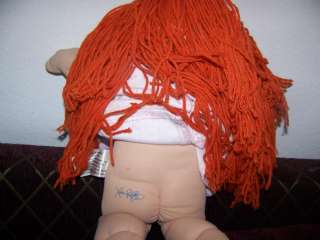1982 VINTAGE CABBAGE PATCH KIDS COLECO ORANGE HAIR W/OUTFIT/ BLUE 