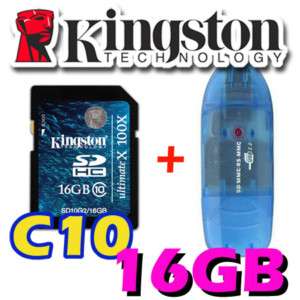 Kingston Ultimate X SD SDHC Memory Card 16GB Class10 +R  