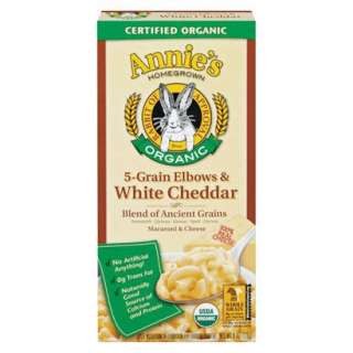 Annies Homegrown Organic 5 Grain Elbows & White Cheddar Macaroni 