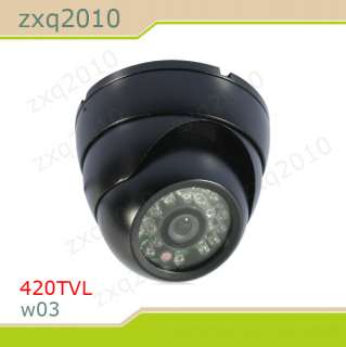   Sharp CCD Color Dome CCTV Security Camera Indoor Video DVR W02  