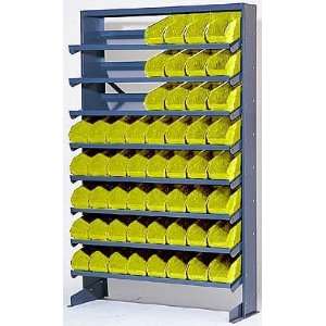 Sloped Shelf Storage Bin and Rack Unit with 40 Bins (4 H 