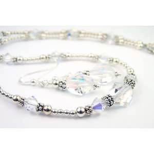  Crystal April Birthstone Sterling Silver Swarovski Crystal 