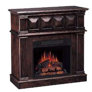   The Simple Stores Black Wall Mantel Electric Fireplace