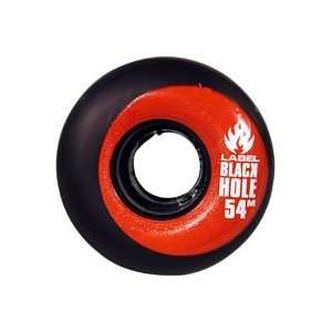  Black Label Black Hole Cored Black 54mm Wheels Sports 