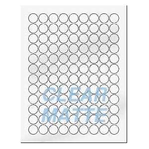  (6 SHEETS) 648 3/4 Blank Round Circle Clear MATTE 