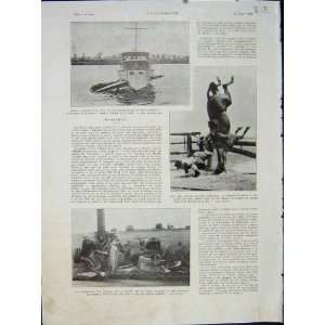  Accident Boat Horse Motor Car French Print 1932