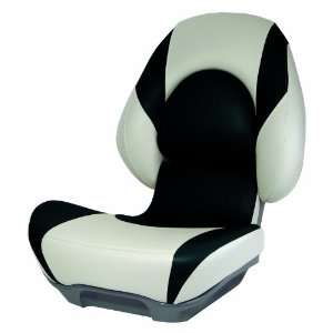   Fully Upholstered Boat Seat, Standard, Tan/Black