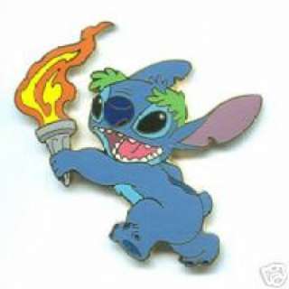 DISNEY PINS STITCH with Olympic Torch LE 1,000 DA PIN  
