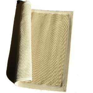  Imports Decor Micro Jute Rug with Natural Cotton Border 