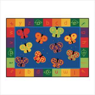 Carpets for Kids 3513   123 ABC Butterfly Fun Rug