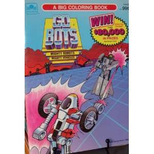  Go Bots Big Coloring Book 1985 Toys & Games
