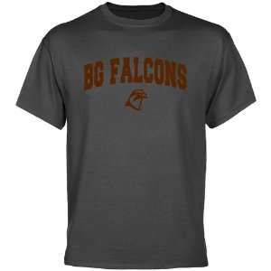  Bowling Green St. Falcons Charcoal Logo Arch T shirt 