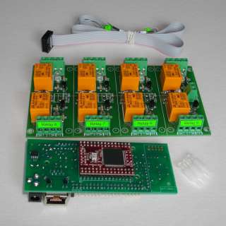 Ethernet Relay controller module   WEB server IP and Serial RS232 