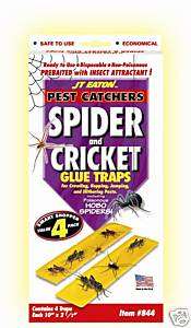 Spider Cricket Glue traps Large Pest Catchers 4 boards  