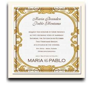  170 Square Wedding Invitations   Grand Imperial Office 