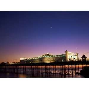 Brighton Pier at Twilight, Brighton, Sussex, England, United Kingdom 