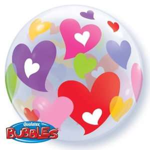  Lets Party By Colorful Hearts Bubble Shaped Balloon 