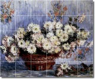 Top 20 Famous Flowers Painting #2 Ceramic Tile Murals  