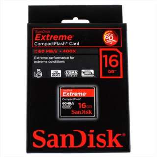 SanDisk 16GB Extreme CF Compact Flash Memory Card 400X 60MB/S New 16 