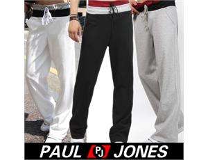 Men’s Jogging Jogger Casual Trousers 5 Size Black/White/Gray 