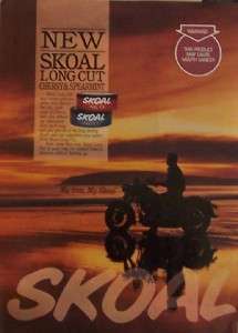 1993 Skoal Long Cut Chewing Tobacco Motorcycle Print Ad  