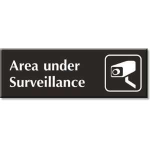  Area under Surveillance (Camera Symbol) Outdoor Engraved 