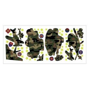  CAMO camoflauge WALL PAPER APPLIQUES room decor