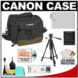  Canon 100EG Digital SLR Camera Case Gadget Bag + LP E8 