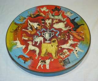VINTAGE SPRINGBOK CIRCULAR PUZZLE   PRIZE DOGS   IN THE ROUND CIRCLE 