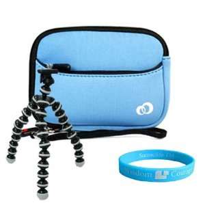  Blue Mini Glove Carrying Case for Canon Powershot A495 A490 SD 1300 