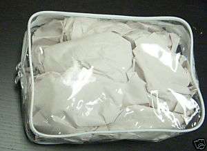 Lot of 240 Clear, Zippered PVC Cosmetic Bags  